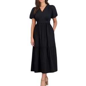French Connection Ladies Puff Sleeve Maxi Dress